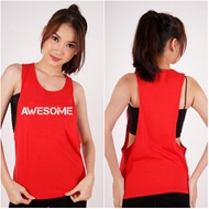 GYM CLOTHES/SPORTS TANKTOPS/WOMEN'S SPORTS TOPS/GYM CLOTHES/GYM TOPS/GYMNASTICS OUTER/AWESOME TANKTO