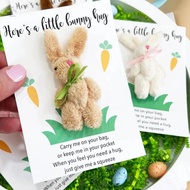 Cute Pocket Hug Bunny Keychains Stylish Car Keychain Accessories Employee Appreciation Hug Token Gif