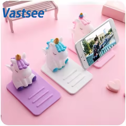Cute Anti-Slip Unicorn Phone Stand Mobile Phone Holder Support Desk Decor Phone Bracket for IPhone X