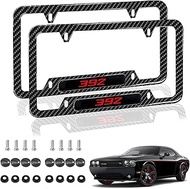 Compatible with Dodge Durango SRT 392 License Plate Frame of Carbon Fiber License Plate Holder 6 "x 