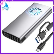 NVMe Enclosure SSD M.2 Adapter,  SSD NVMe to USB C 3.2 Gen 2 10Gbps NVMe Adapter for 2242 2280 SSD R