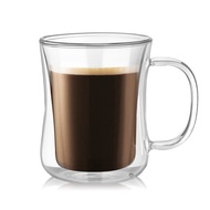 200ml Double Wall Insulated Espresso Coffee Mug Clear Glass Tea Cup with Handle