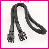 Auro 8PIN Male to 8PIN Male 6pin+2pin Graphics Card Power Supply Adapter Cable