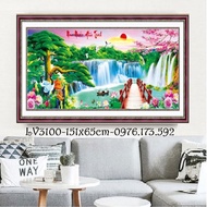 Non Nuoc Huu Tinh cross-stitch painting I 151x65cm I LV3100