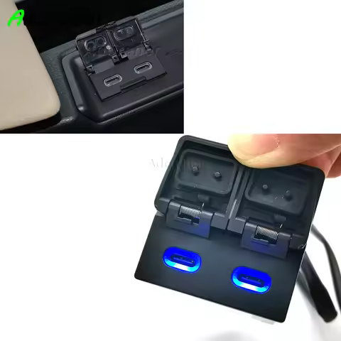 45W+45W Car Fast Charger Socket Dual Type-C PD Charging Outlet Power Adapter For Sienna Highlander R
