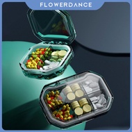 Portable Pill Cases Jewelry Candy Storage Box Vitamin Medicine Pill Box Case Container Travel Medicine Packaging Box Sealed Mini Pills Box flower