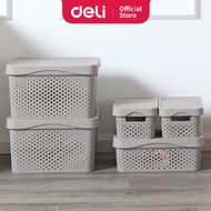 Deli Vusign 5.3L/12.5L/20L Mesh Storage Box Home Storage Organizer Container Cabinet Kotak Simpan 收纳