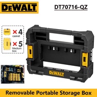 DEWALT DT70716 TSTAK Tool Box Stackable Removable Portable Storage Box Plastic Tool Case