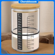 900ml Sourdough Starter Container Sourdough Starter Jar Kit Wide Mouth Glass Sourdough Fermentation 