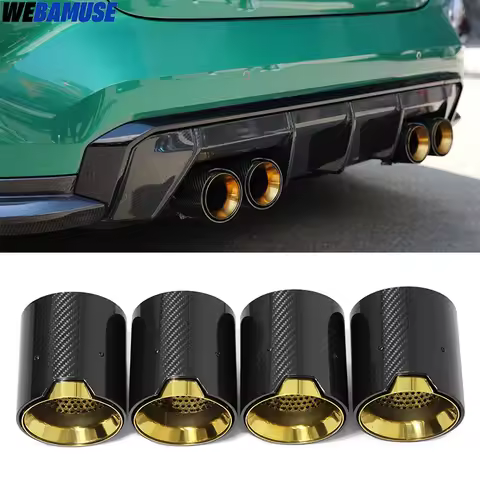 For BMW M2 M3 M4 G80 G81 G82 G83 G87 M Performance Carbon Fiber Tailpipe Exhaust Muffler Nozzle Exha