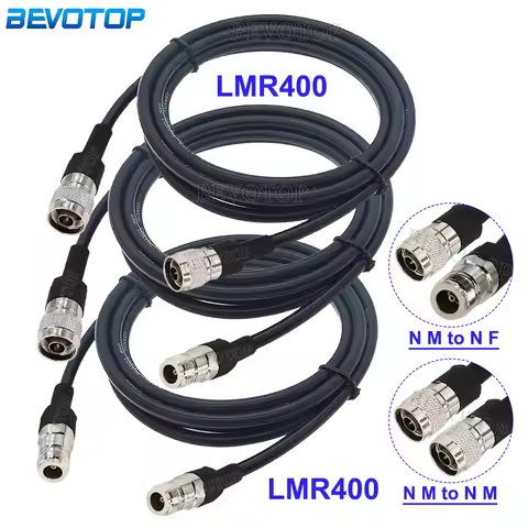 1Pcs L16 N Male to L16 N Male/Female Connector LMR400 Cable Cord 50 Ohm 50-7 RF Coaxial Extension Ju