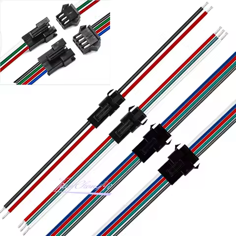 2Pin 3Pin 4Pin 5Pin led strip light Connector Male & Female Wire for Single RGB RGBW WS2812/WS2811/W