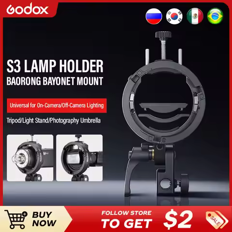 New ! GodoxS3 Speedlite Bracket for AD200Pro II AD400Pro AD400Pro II V100/V1Pro with Sony Canon Niko
