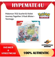 [Ready Stock] Pokemon TCG Scarlet & Violet Journey Together 3 Pack Blister - Yanmega