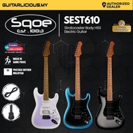 SQOE SEST610 Stratocaster Body HSS Electric Guitar, Roasted Maple Fretboard - ( SEST 610 / SEST610 /