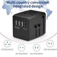 Travel Adapter UNIVERSAL EU UK AUST USA Multifunction/Adapter USB CAS