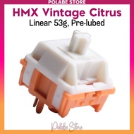 [Combo of 10] HMX Vintage Citrus Linear Durock T1 mechanical keyboard switch Polabe Store