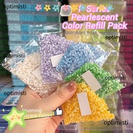 OPTIMISTI Perler Beads, 2.6mm Heat Press Pearlescent Perler Bead,  Handmade 23 Colors Handmade DIY P