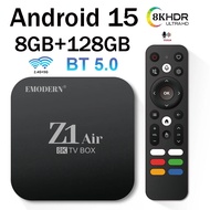 กล่องทีวี Z1 Air Android 15 Smart Allwinner H313 Quad Core 8GB 128GB รองรับ 1080P 8K 4K WiFi 4G 5G B