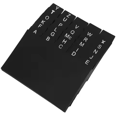 30pcs Index Card Dividers Pp Alphabet Tab Dividers For Recipe Card Document Study Materials Organiza