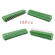 10/5Pcs KF128 2.54mm/0.1" Pitch 16Pin PCB Screw Terminal Blocks Connector kf128 2.54 16Pin150V 6A fo