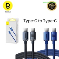 BASEUS Crystal Shine Cable 100w 5A Type-C to Type-C Fast Charging 120cm 200cm Original Baseus Type C