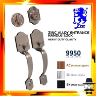 JTC 9950 Modern Design Entrance Handle Lock Adjustable Latch 60mm-70mm 9950SN / 9950AC / 9950BH Kunc