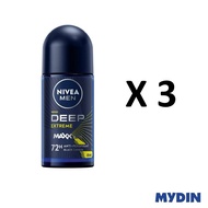 Nivea Men Deodorant Roll On - Deep Extreme (50ml) [Buy 2 Free 1]