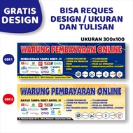 Cetak Banner Spanduk Loket Pembayaran / kuota /pulsa / konter
