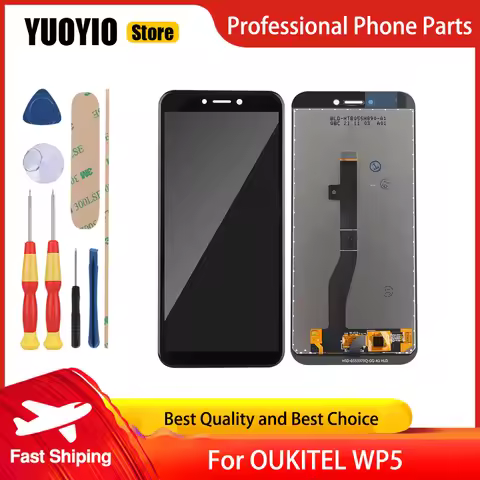 New Original Touch Screen LCD Display For Oukitel WP5 Oukitel WP5 Pro Perfect Replacement Parts Free