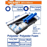Wadfow WCB3H71 7-in-1 Paint Roller Cylinder Brush Set