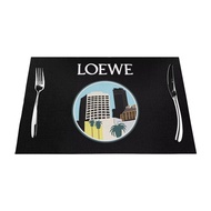 LOEW Custom Table Placemats PVC Woven Art Washable Table Placemats for Party Buffet Dinner Decorations