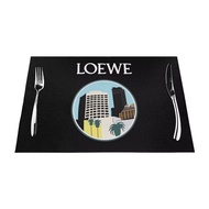 LOEW Custom Table Placemats PVC Woven Art Washable Table Placemats for Party Buffet Dinner Decoratio