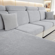 2023 Winter New Style Chenille Fabric Universal Sofa Cover Sofa Cushion 1 2 3 4 Seater and L Shape for Living Room