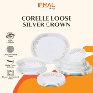 Corelle Loose Silver Crown (Dinner/Luncheon/Bread/Serving Plate/Noodle/Soup Bowl/Mug) Pinggan Mangku