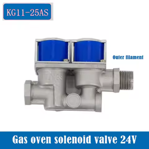 Gas oven oven solenoid valve 24V outer wire solenoid valve Self-priming solenoid valve Gas oven sole
