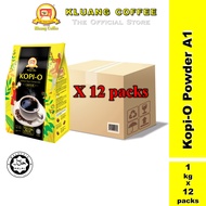 Kluang Black Coffee Cap Televisyen Kopi-O Powder Grade A1 (1kg x 12 packs) TV Cap Coffee Powder