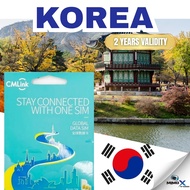CMLink Korea l Travel Data SIM | Worldwide Internet SIM | No Number Data Only | 2 Years Validity | T