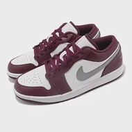 Nike Air Jordan 1 Low 男鞋 酒紅 灰 經典 AJ1 低筒 Bordeaux 553558-615