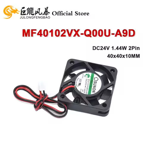 DC24V 1.44W 2Pin For SUNON MF40102VX-Q00U-A9D 4010 40*40*10MM Silent Cooling Fan