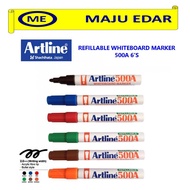 ARTLINE REFILLABLE WHITEBOARD MARKER 500A 6PCS