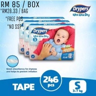 Pampers drypers wee wee dry