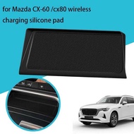 Wireless Charging Silicone Pad For 22 Mazda Cx-60/cx-80 Anti-Dust Center Control Dash Mat Car Interi