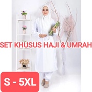 SET KHUSUS UMRAH HAJI BAJU DAN SELUAR WANITA MUSLIMAH BERPOCKET SIAP KOCEK SUIT MUSLIMAH SET WARDA 2