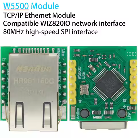 W5500 Module TCP/IP Ethernet Module Compatible with WIZ820IO Network Interface