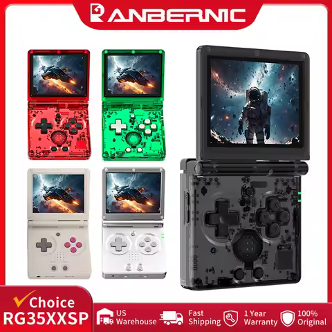 Anbernic RG35XXSP Flip Retro Handheld Game Console Linux 64-bit WiFi Retro Video Gaming Console Supp
