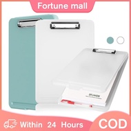 2PC File document storage box A4 File Organizer Case Simple Memo Clip Board Waterproof A4 File Clipb