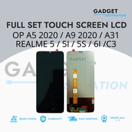 OP A5 2020 / A9 2020 / A31 / REAL 5 / REAL 5I / REAL 5S / REAL 6I / REAL C3 LCD ORIGINAL Full Set LC