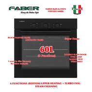 Faber Build in Oven FBO FERVIDO 600BK Faber 60L Build-in Oven - 6 Functions (60L)