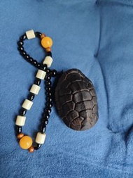 木雕龜殼手串（沉香木） 富甲天下